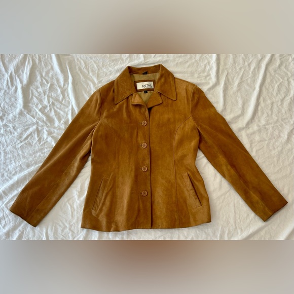 Detail Tan Suede Jacket, size large - Picture 1 of 6